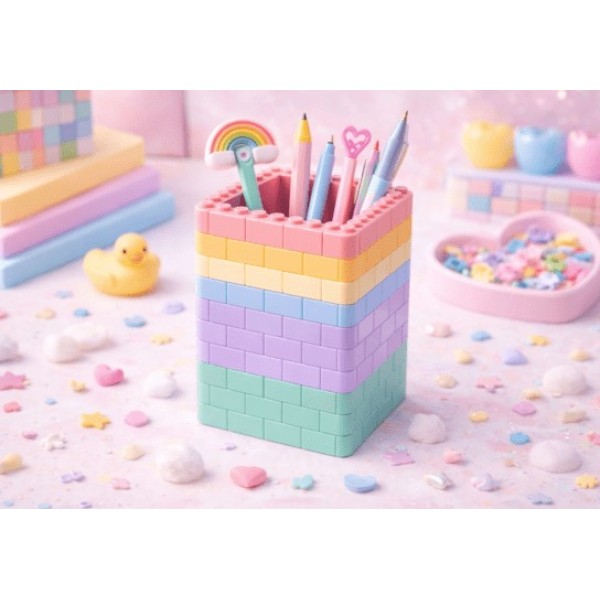 Brick Pen Holder 3D Print Design File