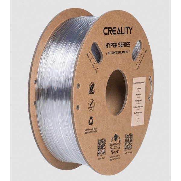 Creality Hyper PC Filament - Transparent 1Kg, 1.75mm