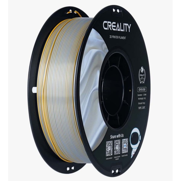 Creality CR- PLA Silk Filament - Golden Silver 1Kg, 1.75mm