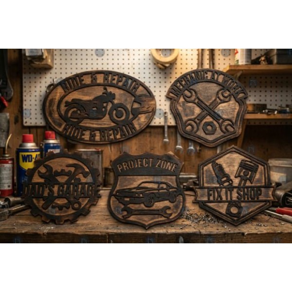 Laser Cut Garage Signs SVG Mega Bundle