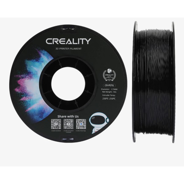 Creality PETG 3D Printing Filament - Black 1Kg, 1.75mm