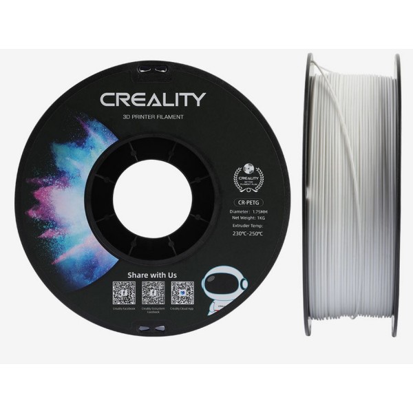 Creality PETG 3D Printing Filament - White 1Kg, 1.75mm