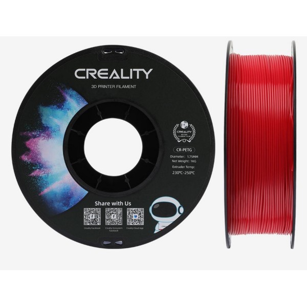 Creality PETG 3D Printing Filament - Red 1Kg, 1.75mm