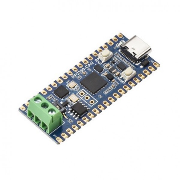 Waveshare RP2350 CAN Development Board, Based On Raspberry Pi RP2350A Dual-core & Dual-architecture Microcontroller - Onboard XL2515 CAN Controller