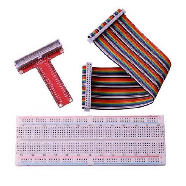 GPIO T - Cobbler Breakout + Breadboard For Raspberry Pi 