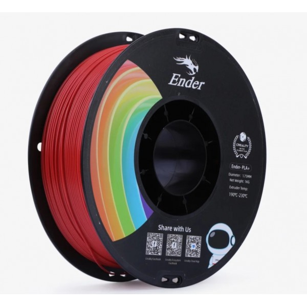 Creality Ender PLA+ Filament - Red 1Kg, 1.75mm