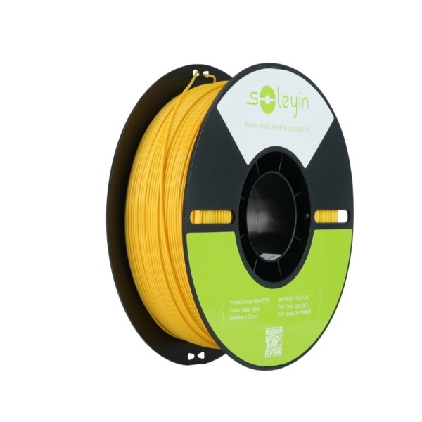 Soleyin Basic PETG Filament - Ginkgo Yellow 1Kg, 1.75mm
