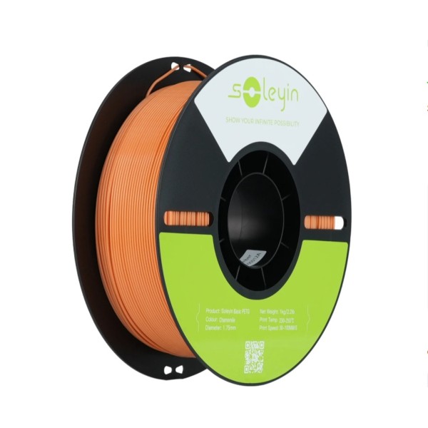 Soleyin Basic PETG Filament - Chamomile 1Kg, 1.75mm