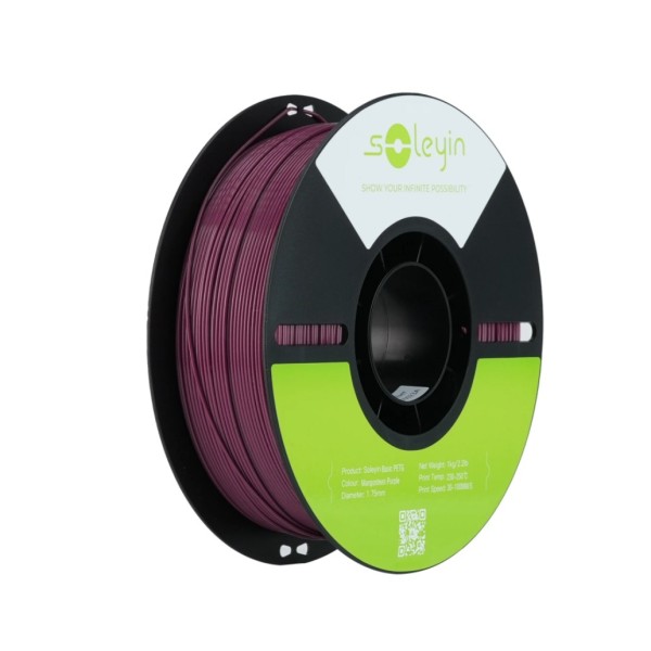 Soleyin Basic PETG Filament - Mangosteen Purple 1Kg, 1.75mm