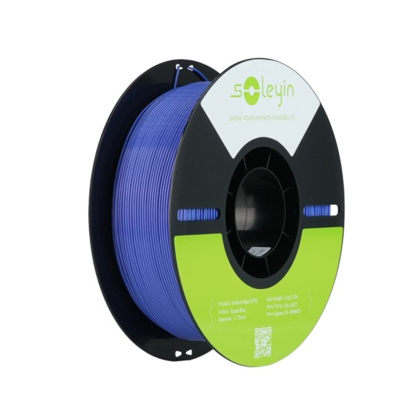 Soleyin Basic PETG Filament - Sunset Blue 1Kg, 1.75mm