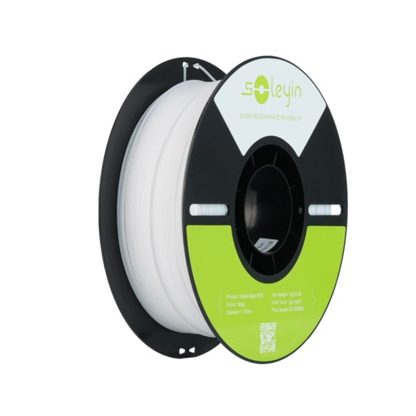 Soleyin Basic PETG Filament - White 1Kg, 1.75mm