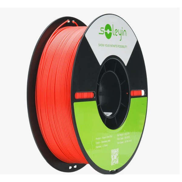 Soleyin Ultra PLA Filament - Strawberry Cream 1Kg, 1.75mm